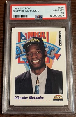 Skybox Dikembe Mutombo #516 1991 gema-como nuevo PSA 10 novato radiocontrol Denver Nuggets  Foto 1 de 2