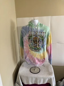 Sudadera con Capucha Maui Hawaii Para Hombre Mediana Tie Dye Pastel Tiki Gráfico Recuerdo - Imagen 1 de 13