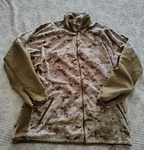 USMC Peckham Polartec Desert Digital Fleece Jacket Size L-L Large Long - Bild 1 von 5
