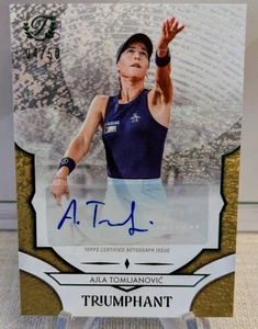 2025 TOPPS TRIUMPHANT TENNIS AJLA TOMLJANOVIC AUTO CHAMPIONSHIP SHINE GOLD /50 - Bild 1 von 2
