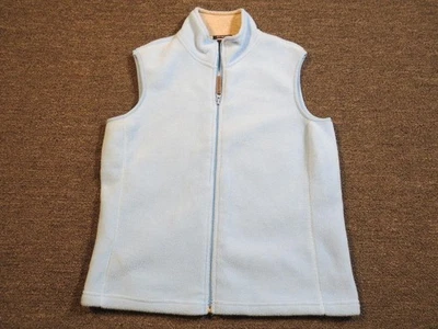 GAP Vest Womens Medium Blue Fleece Stretch Full Zip Sleeveless Outdoors Layer - Image 1 of 4