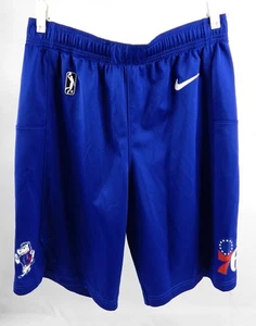 2023-24 Delaware Blue Coats Aminu Mohammed #8 gioco usato pantaloncini blu 38 2 - Foto 1 di 7