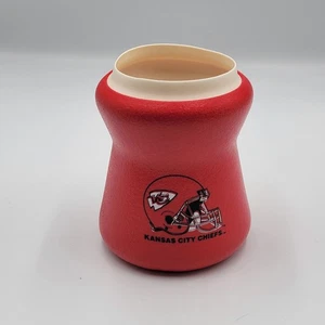 Vintage 1980er Chiefs hochdichter Schaum Coozie Getränkehalter. Koozie Bierdose Soda NFL - Bild 1 von 6