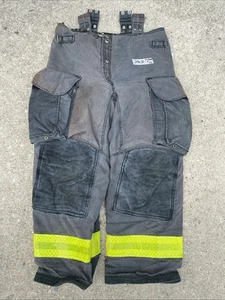 Firefighter Janesville Lion Apparel Turnout Bunker Pants 34 X 30 BLACK 2008 - Picture 1 of 14