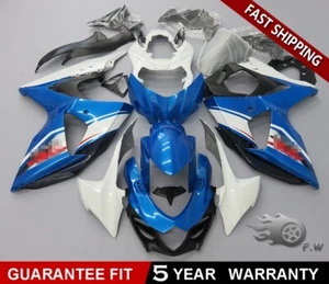 Molded BULE WHITE bodywork fairing kit for SUZUKI GSXR1000 2009-2016 2011 2012 - Picture 1 of 11