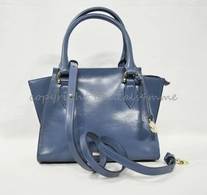 NWT Brahmin Mini Priscilla Smooth Leather Satchel/Shoulder Bag in Dusk Topsail - Picture 1 of 12