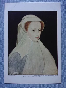 Postal antigua postal AK After Clouet Mary Queen of Scots en Deuil Blanc - Imagen 1 de 2