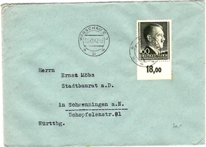 DR/GG:Fernbrief WARSCHAU - SCHWENNINGEN mit 84A als EF; 30 - XII - 42 - Picture 1 of 1