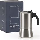 Blumtal - Italian stainless steel induction coffee maker, for all types of cooke