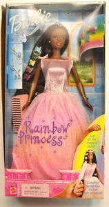 Vintage Barbie Doll Rainbow Princess African American 1999 Mattel #26358 NIB - Picture 1 of 4