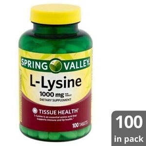 Spring Valley L-Lysine Tablets, 1000 mg, 100 count