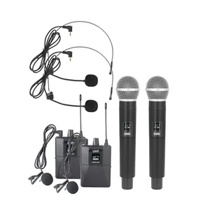 UHF Wireless Microphone System 2 Handheld Mic 2 Headset Mic 2 Transmitter O2Z1 - Picture 1 of 12