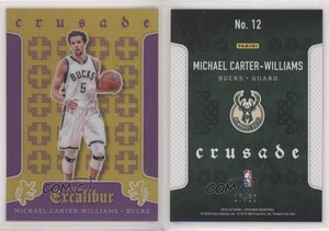 2015-16 Panini Excalibur Crusade Purple /60 Michael Carter-Williams #12