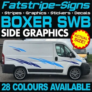 passend für Peugeot Boxer SWB L1 Grafik Aufkleber Streifen Decals Campervan Wohnmobil - Bild 1 von 2