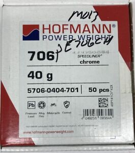 Hofmann Power Weights 706 Chrome Speedliner  50pcs 5706-0404-701 ADHESIVE 40G