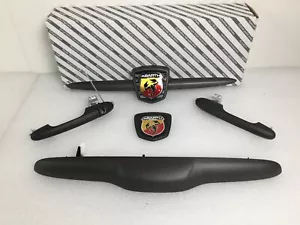 NEU&ORIG Abarth 500 595 Competizione Black finish accesories Door handle badge - Bild 1 von 3