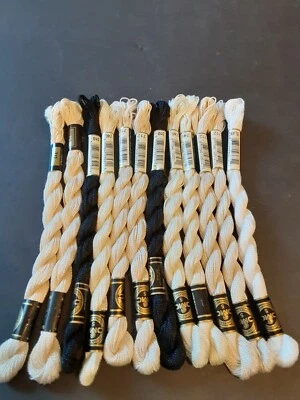 DMC Size 5 COTTON PERLE Pearl Cotton EMBROIDERY THREAD Twist Skein Lot/12 NEW 6 - Image 1 of 4
