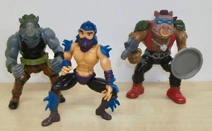 Set of 3 Vintage Teenage Mutant Hero Turtles inc. Shredder, Bebop & Rocksteady - Picture 1 of 6