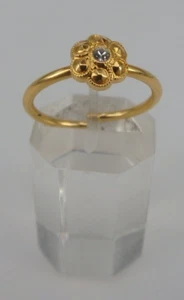 Neugablonz Dieter Knobloch: Damenring Blüte Stil 1920er Jahre Diamant (102746) - Picture 1 of 5