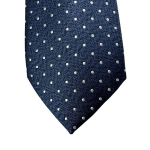 Michael Kors Mens Orchard Dot Classic Neck Tie Navy Blue 3 1/8" - Picture 1 of 3