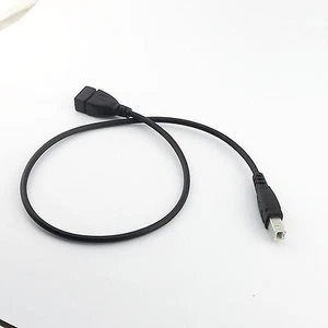 USB 2.0 Type A Female to USB B Male Scanner Printer Extension Adapter Cable 50cm - Picture 1 of 5