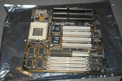 Socket 7 motherboard Zida 5dvx 1.21 AT PCI ISA USB IDE FDD EDO Intel triton II - Image 1 of 4