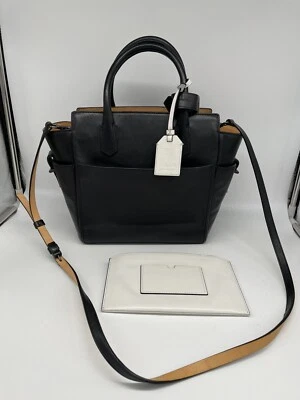 Reed Krakoff мини Atlantique гладкая кожа сумка с короткими ручками черный/белый $1,190 - Изображение 1 из 4