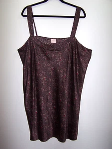 Cabernet Satin Nightie, Brown & Hot Pink Animal Print - Size 3X - Picture 1 of 2
