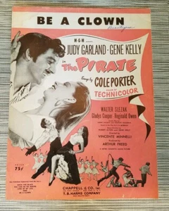 Partitura musical de The Pirate Cole Porter ""Be A Clown"" Gene Kelley Judy Garland 1948 - Imagen 1 de 3