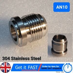 AN -10 (AN10) Male Stainless Steel Weld On Fitting Bung 🇬🇧 UK