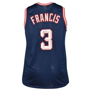 Steve Francis Signed Houston Pro Blue Basketball Jersey (JSA) - Picture 1 of 3