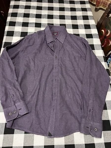 Untuckit lila Langarm Button Down Hemd Herren Größe XL schöne Farbe - Bild 1 von 7