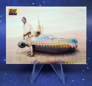 2024 Topps Chrome Star Wars Galaxy /75 Prism Refractor Passage to Alderaan #51 - Bild 1 von 13