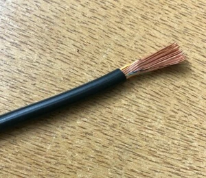 CABLE DE CONMUTACIÓN FLEXIBLE NEGRO 6mm2 84/0.3mm 600/1000V 1 METRO W17 - Imagen 1 de 1