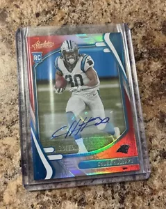 2021 Absolute Chuba Hubbard Rookie Auto Red /75 Carolina Panthers RC! - Picture 1 of 2