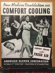 Vtg American Blower Corporation Catalog 1939 Ventura Fans Conditioners Fresh Air - Picture 1 of 8