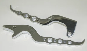 Brake Clutch Levers Chrome Fit 1998 1999 2000 2001 2002 2003 YAMAHA YZF R1 DL06 - Picture 1 of 1