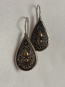 BA Suarti Ohrringe 18K Gold & 925 Sterling Silber aus Indonesien TOP - Bild 1 von 8