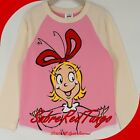 NWT HANNA ANDERSSON DR SEUSS GRINCH BASEBALL TEE CINDY LOU WHO PINK 100 4T 4