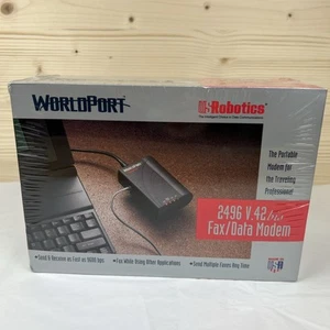NOS WorldPort USRobotics 2496 V. 42 bis Fax/Data Modem 9600 bps - NEW Sealed - Picture 1 of 8