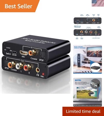 Convertitore audio HDMI ARC digitale ad analogico - uscita simultanea e facile configurazione - Immagine 1 di 4