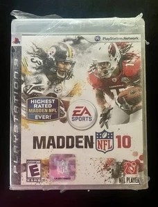 PS3 MADDEN NFL 10 BRAND NEW! EA Sports POLAMALU & FITZGERALD Factory Sealed Tear - Picture 1 of 4