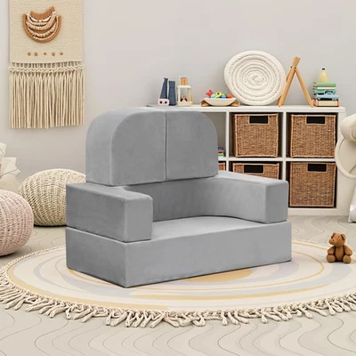 Sofa Bed, Convertible Couch with Removable Cover, Multi-Purpose Kid Sofa Couc... - Image 1 of 4