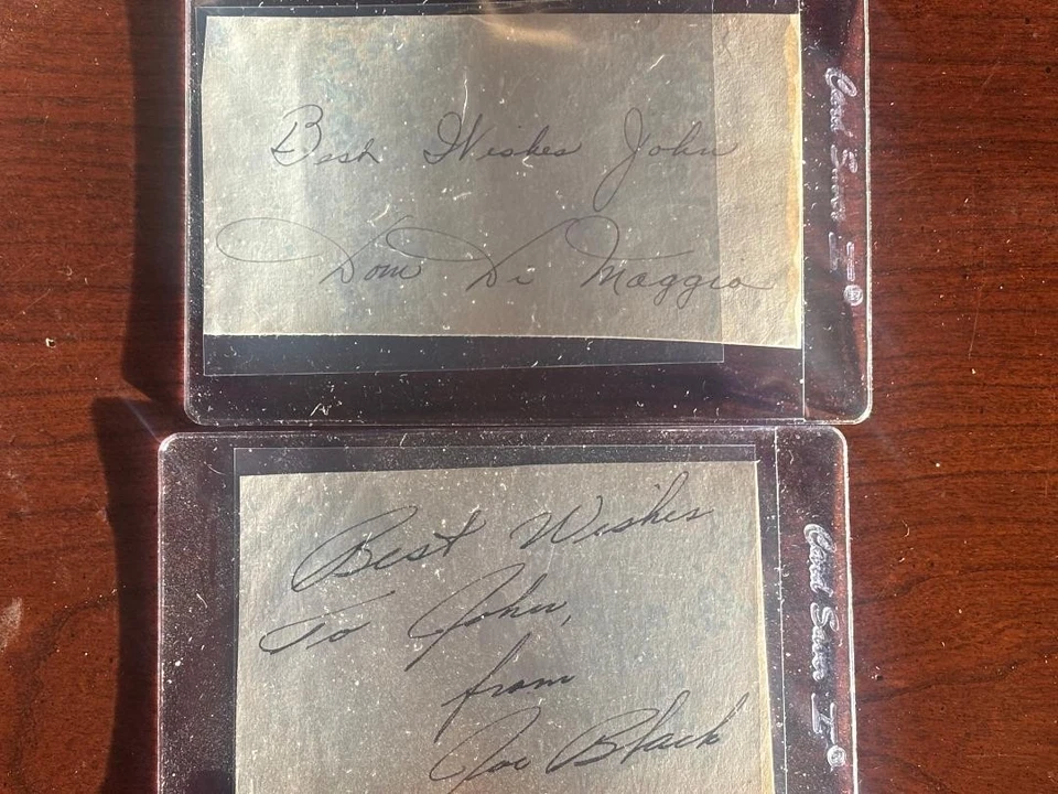 Dom Dimaggio signed cut auto - Image 1 of 1