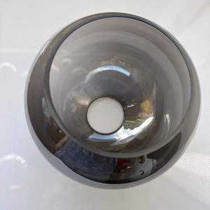 Lampenschirm E27 Ersatzglas Schwarzrauch Lampenglas  Glas H 130mm Ø150mm L 45mm - Bild 1 von 9