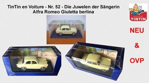 TINTIN en Voiture Joyas Cantante - Edición Atlas Nº 52 Tim & Struppi NUEVO/EMBALAJE ORIGINAL - Imagen 1 de 4