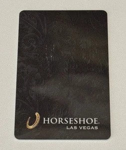 Carta chiave camera hotel ferro di cavallo Las Vegas - Foto 1 di 2