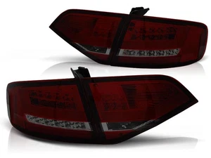 rear lights for AUDI A4 B8 2008 2009 2010 2011 saloon red smoke LED - Foto 1 di 1