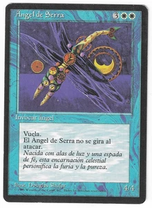 ►Magic-Style◄ MTG - Serra Angel - Spanish 4th FBB MISPRINT- Good - Picture 1 of 2