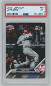 2024 Topps Now HR Sends Yankees to WS Juan Soto PSA 9 Yankees #855 - Picture 1 of 2